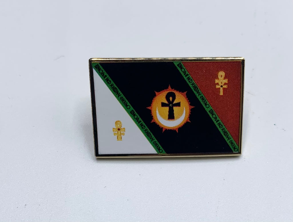 Sabaean flag lapel pin