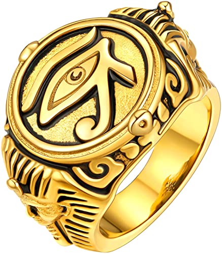 Eye of Horus Ring ( Gold Tone)