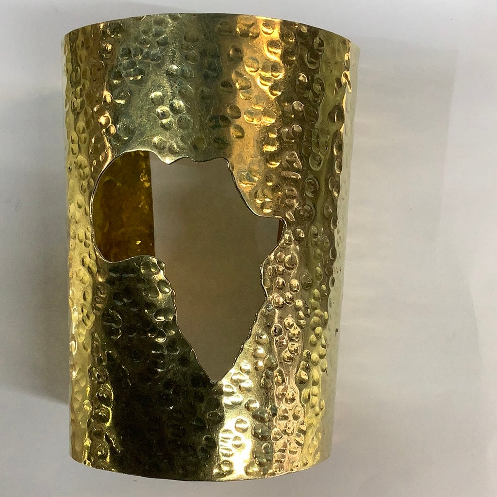 Brass Africa cut out cuff
