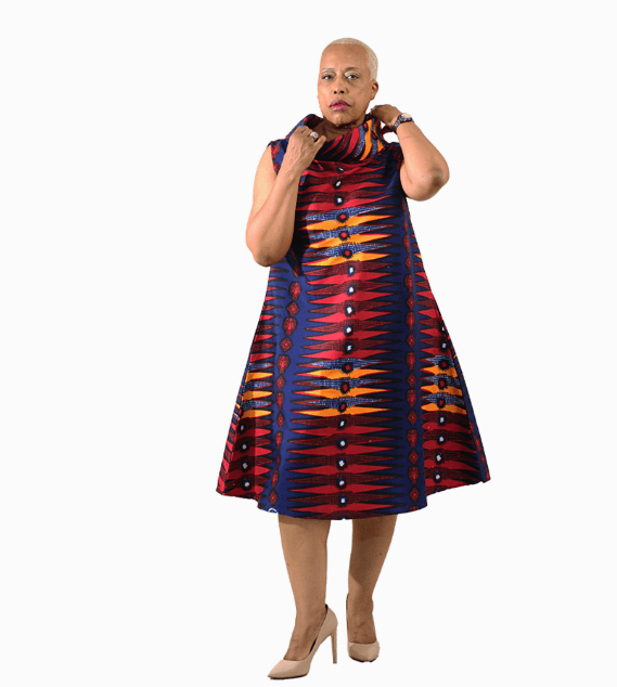 African Print Mod Dress