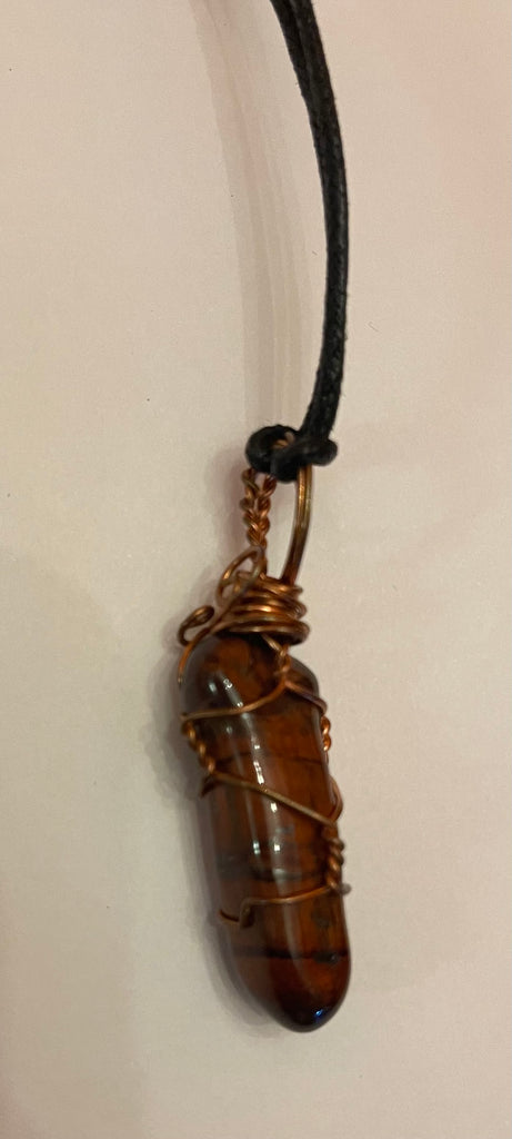 Artist wire wrapped gems