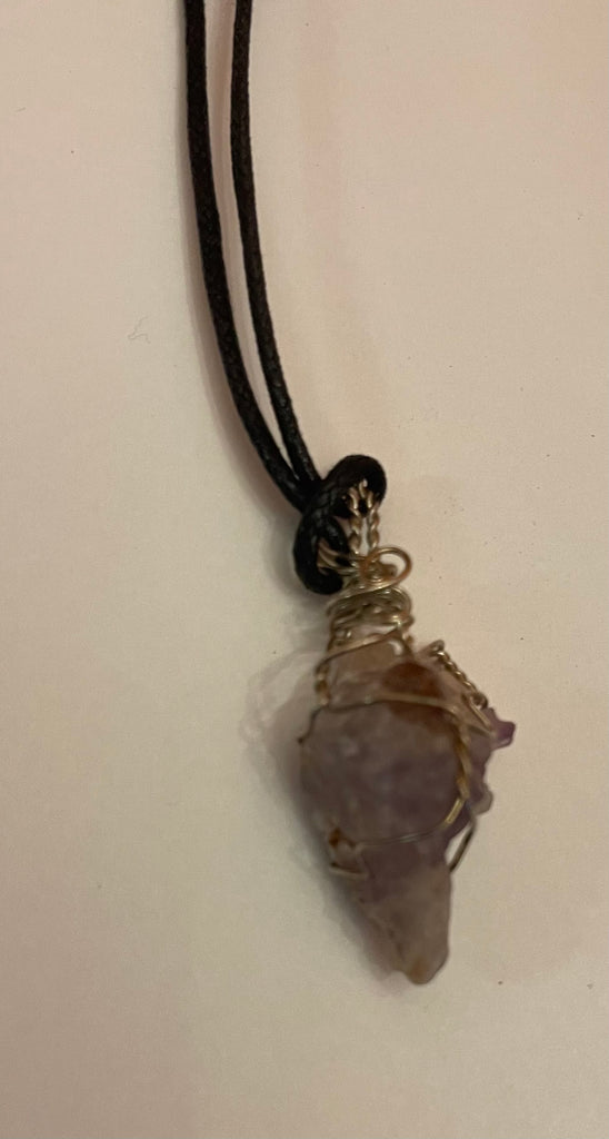 Artist wire wrapped gems