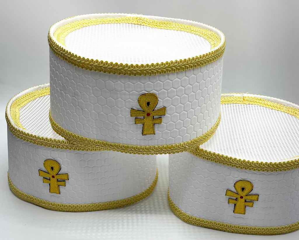 White honeycomb crown