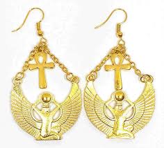 Isis chain earrings
